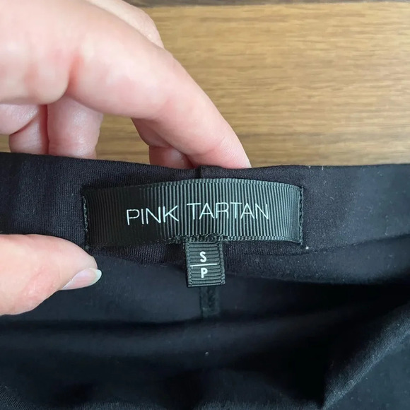 Pink Tartan Black Pencil Skirt - Picture 7 of 7